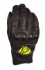 Krátke kožené rukavice YOKO BULSA čierno /žltý M (8)