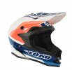 Motokrosová helma YOKO SCRAMBLE bielo / modro / oranžová L